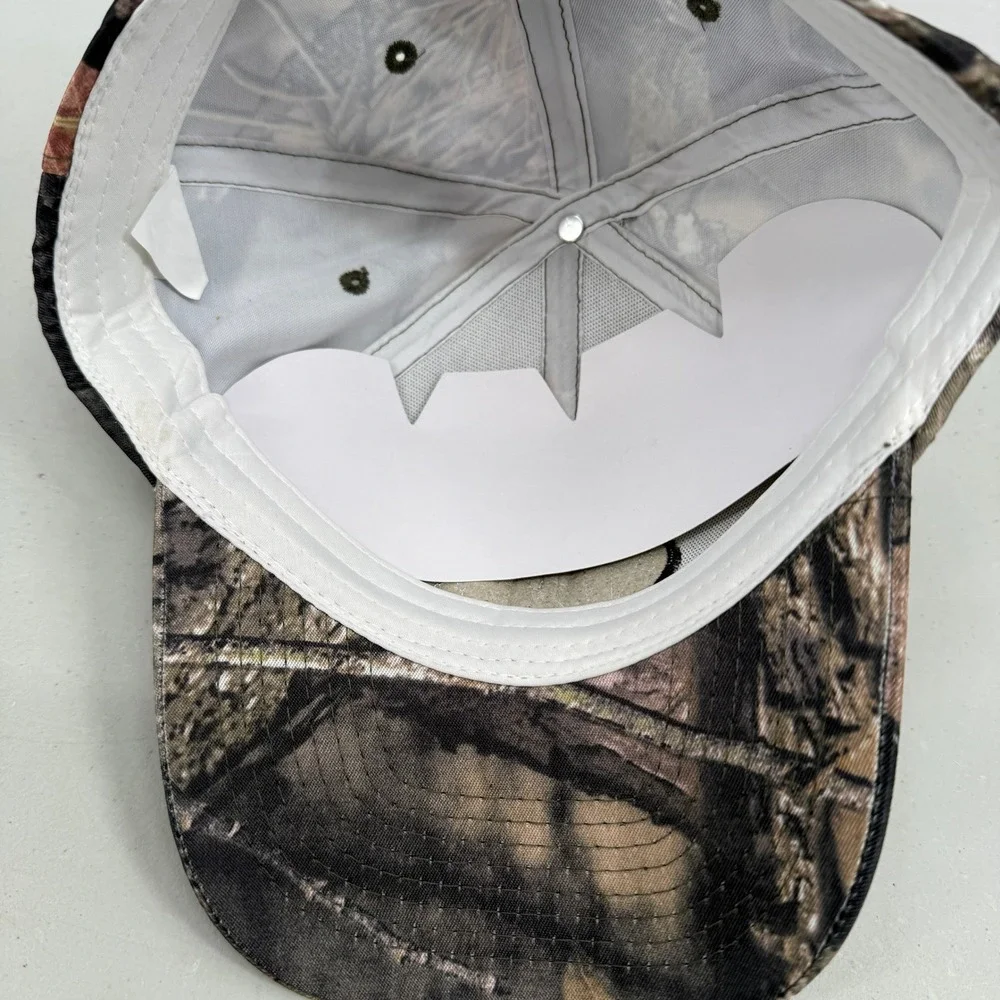 Fastenal‎ Baseball Hat Mens OSFM Camo Brown Green Adjustable Logo Patch Cap